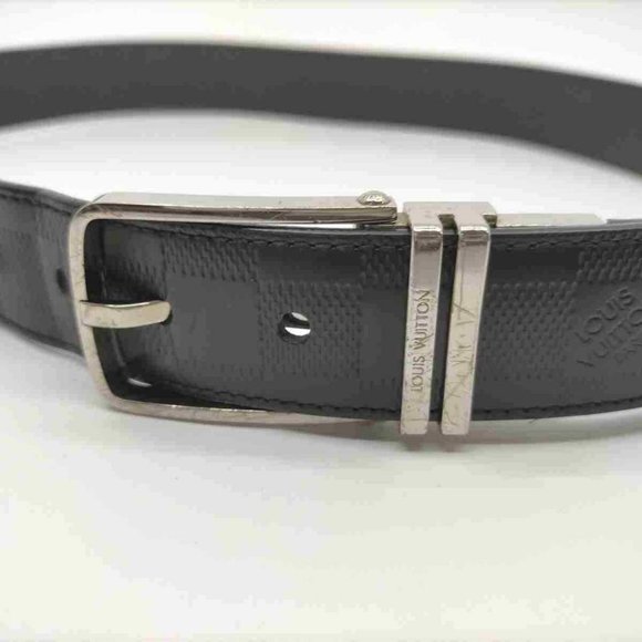 Louis Vuitton Black Damier Infini Leath Belt Ceint - Picture 5 of 12